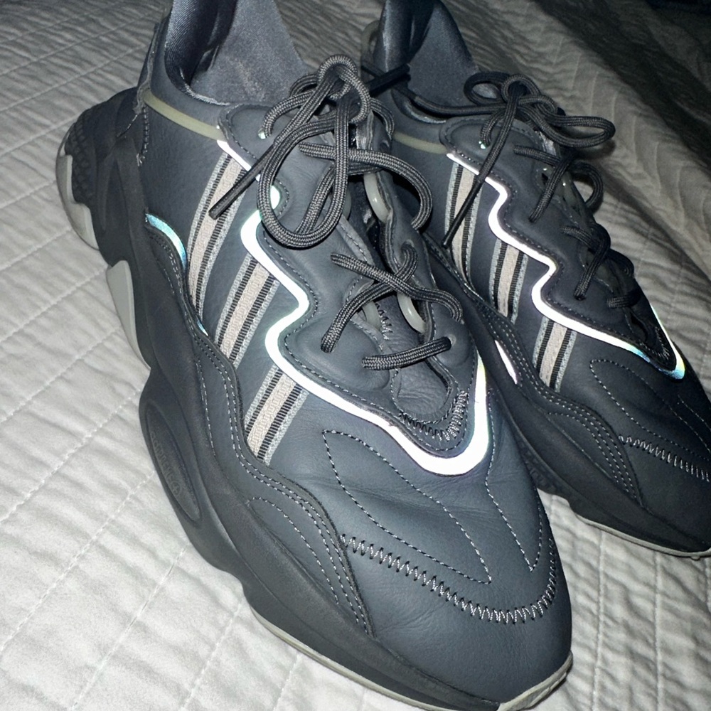 adidas ozweego gray/ silver lightly used
